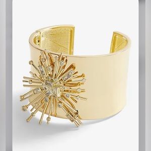 Express Rhinestone burst cuff bracelet